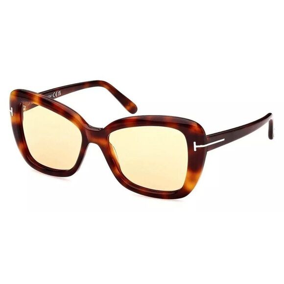 New Authentic Tom Ford Maeve FT1008/S 53E Butterfly Sunglasses - Picture 1 of 5